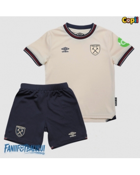 West Ham United Echipament de Fotbal Replică 2025-26 Copii Deplasare (+ Șorturi)